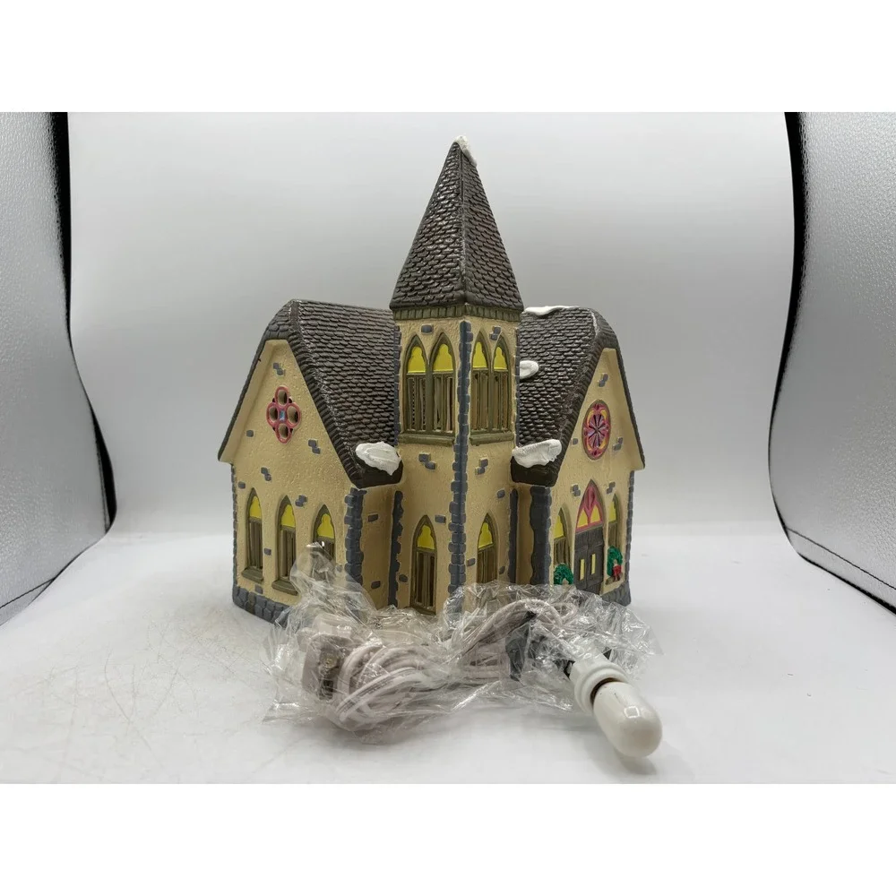 Department 56 1988 Vintage Original Snow Village Redeemer Church 5127-6 Retired